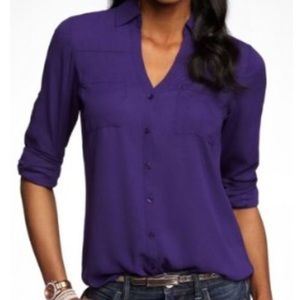 Express Purple Portofino Shirt